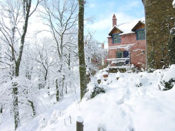 de Porcherie in de sneeuw
